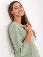Bluzka RV BZ model 21406742 pistacjowy - FPrice Bluzka RV BZ model 21406742 pistacjowy - FPrice