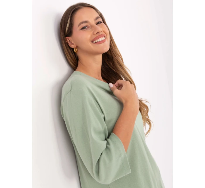 Bluzka RV BZ model 21406742 pistacjowy - FPrice Bluzka RV BZ model 21406742 pistacjowy - FPrice