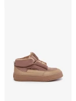 Zateplené Dámské Tenisky Big Star Béžové Zateplené Dámské Tenisky Big Star Béžové