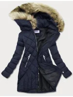 PIKOWANA KURTKA DAMSKA ZIMOWA GRANATOWA model 21242409 - LF WOMEN PIKOWANA KURTKA DAMSKA ZIMOWA GRANATOWA model 21242409 - LF WOMEN