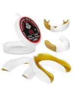 Gelový chránič zubů + krabička - bílá a zlatá | GelTech Gelový chránič zubů + krabička - bílá a zlatá | GelTech