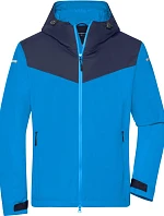 Daiber JN 1180 Pánská outdoorová softshellová bunda 02.1180 bright blue/navy/bright blue
