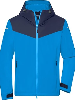 Daiber JN 1180 Pánská outdoorová softshellová bunda 02.1180 bright blue/navy/bright blue