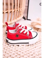 Dětské Klasické Tenisky Nízké BIG STAR HH374196 červené