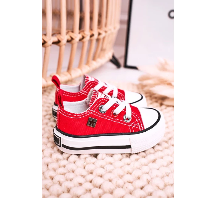 Dětské Klasické Tenisky Nízké BIG STAR HH374196 červené