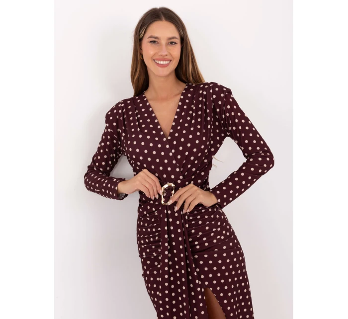 Šaty IT SK bordó model 21441174 - FPrice Šaty IT SK bordó model 21441174 - FPrice