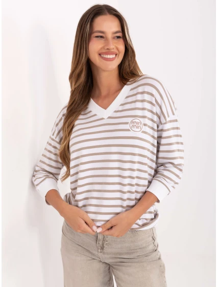 Bluzka RV BZ model 21406657 biało beżowy - FPrice