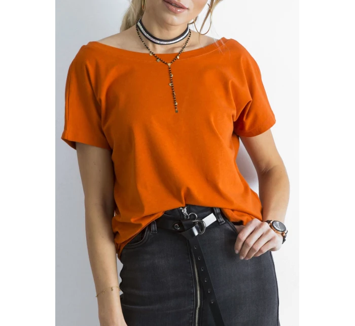 T shirt RV TS model 21275305 ciemny pomarańczowy - FPrice T shirt RV TS model 21275305 ciemny pomarańczowy - FPrice