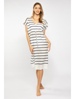 Monnari Plážové oblečení Bavlněné Pareo Stripes Multi White