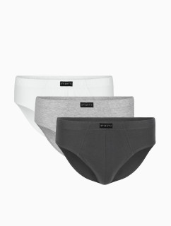 Pánské slipy ATLANTIC 3Pack -  bílé/šedé/tmavě šedé