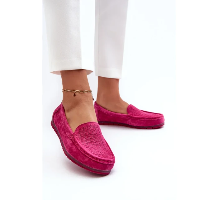 Semišové dámské mokasíny Fuchsia S.Barski Semišové dámské mokasíny Fuchsia S.Barski