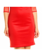 Společenské šaty  a rukávy červené Červená  model 15042339 - Mayaadi