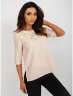 Dámská halenka LK BZ 506609.77 Béžová - FPrice