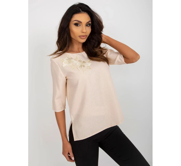 Dámská halenka LK BZ 506609.77 Béžová - FPrice