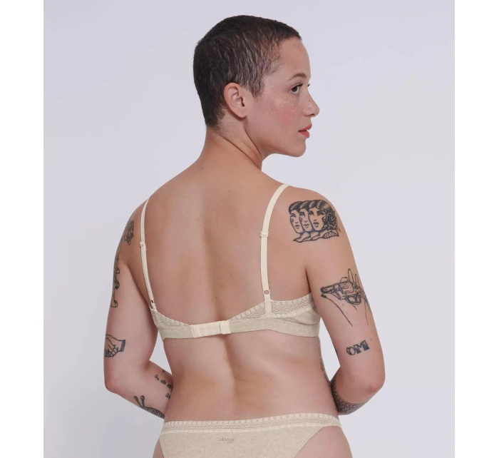 sloggi GO Ribbed R Bralette - GRAY - SLOGGI GRAY - SLOGGI