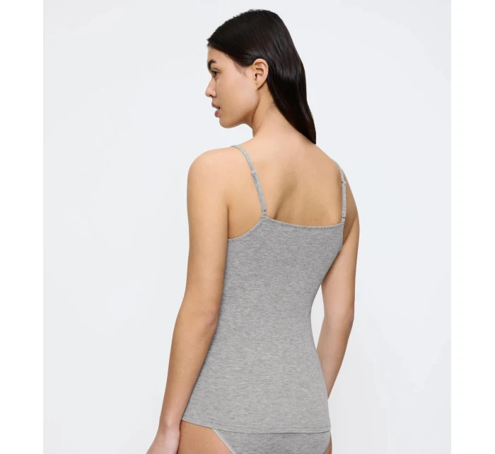 Beauty Layers Spaghetti Top Wool - GRAY - TRIUMPH GRAY - TRIUMPH