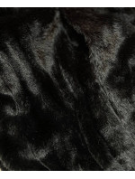 Oboustranná dámská bunda-kožíšek v grafitové barvě (B8053-70)