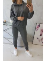 Sada mikin s kapucí v grafitové barvě Sada mikin s kapucí v grafitové barvě