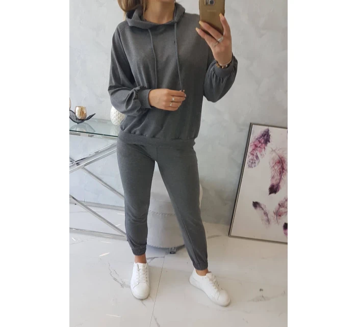 Sada mikin s kapucí v grafitové barvě Sada mikin s kapucí v grafitové barvě