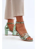 Sandály Na Podpatku S Pásky Černé Enitia Sandály Na Podpatku S Pásky Černé Enitia