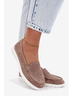 Dámské Mokasyny Vinceza Béžové z přírodního semiše