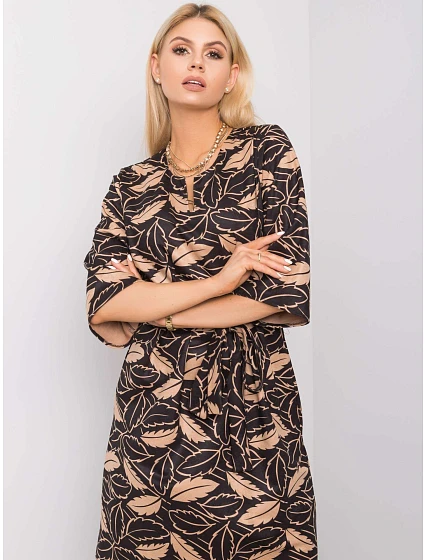 Šaty LK SK model 14935610 černá a béžová - FPrice