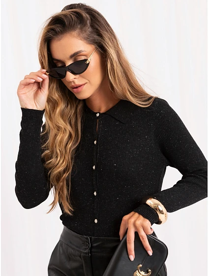 Sweter PM SW SF391.28 czarny Sweter PM SW SF391.28 czarny