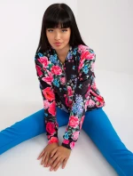 Mikina RV BL 8116.86P černá a růžová