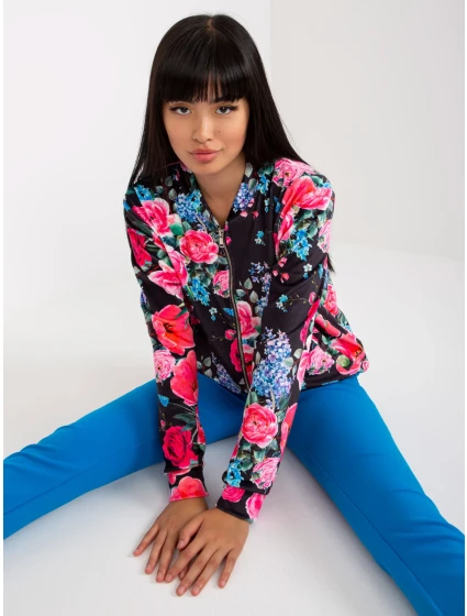 Mikina RV BL 8116.86P černá a růžová