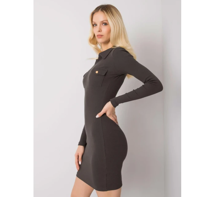 Šaty RV SK 7435.38 tmavá khaki