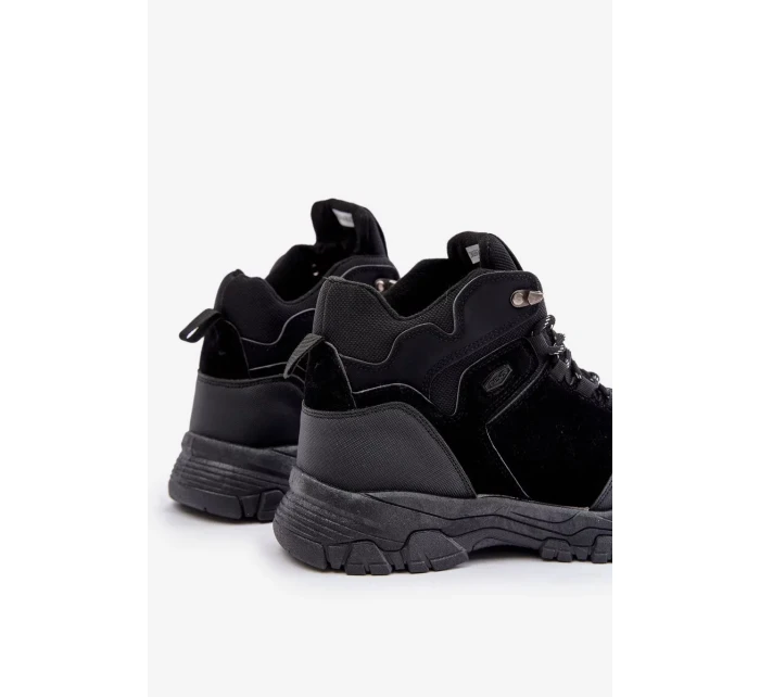 Zateplené Pánské Trekingové Boty Šněrovací Černé Zerista Zateplené Pánské Trekingové Boty Šněrovací Černé Zerista