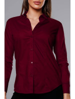Klasická dámská košile ve vínové bordó barvě (HH039-6)