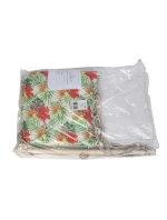 BRAZILSKÁ ZÁVĚSNÁ SEDAČKA HAMAK 100x50CM NATURE S TROPICKÝMI DŽUNGLOVÝMI PODRUČKAMI