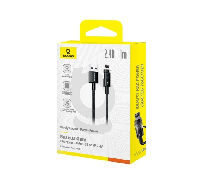 Kabel Baseus USB typ A na 1m (černý) model 21861922 Kabel Baseus USB typ A na 1m (černý) model 21861922