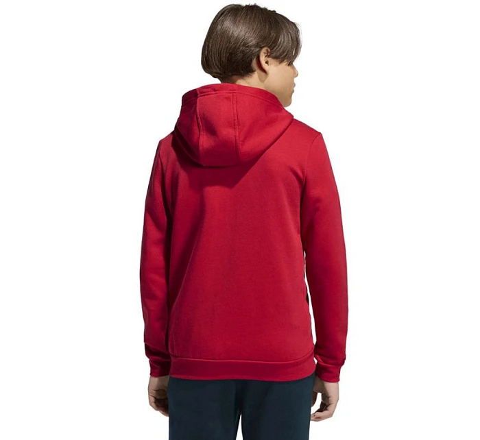 Dětská mikina adidas Entrada 26 Full Zip Hoodie červená KH1781