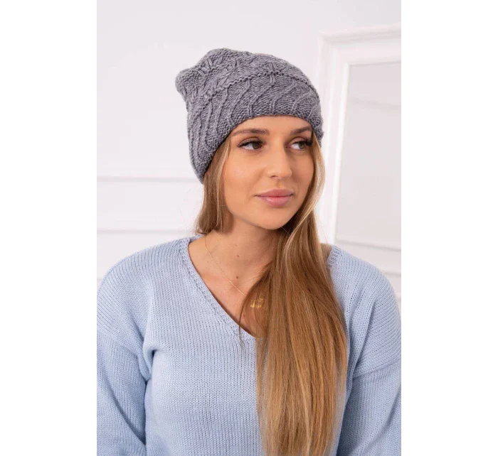 Dámská čepice Dagmara K332 tmavě šedá
