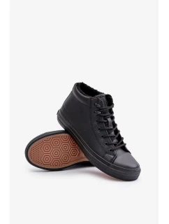 Zateplené Pánské Tenisky Z Eko Kůže Big Star Černé