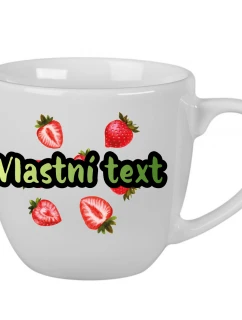 Personalizovaný keramický hrnek 400 ml s ovocem a textem