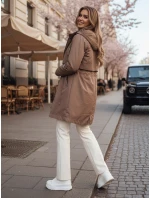 Dámská přechodná bunda parka FERISSA khaki FashionStreet TY4873 Dámská přechodná bunda parka FERISSA khaki FashionStreet TY4873