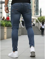 Pánské modré džíny slim fit ležérního střihu FashionStreet UX4486 Pánské modré džíny slim fit ležérního střihu FashionStreet UX4486