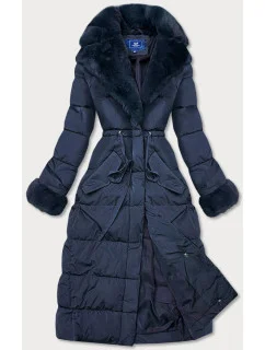 DŁUGA KURTKA ZIMOWA Z  GRANATOWA model 21243013 - Ann Gissy