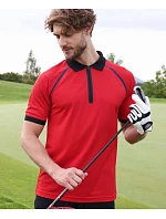 Daiber JN 1308 Pánské piqué polo se zipem 02.1308 black/black Daiber JN 1308 Pánské piqué polo se zipem 02.1308 black/black