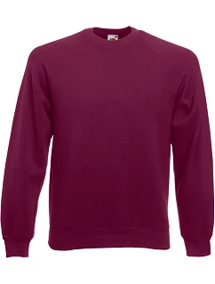 Fruit of the Loom Classic Raglan Sweat Raglánová mikina 16.2216 burgundy