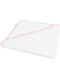 Kariban K 124 Dětská osuška 20.K124 white/pink