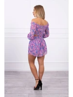 Fialová květinová sada