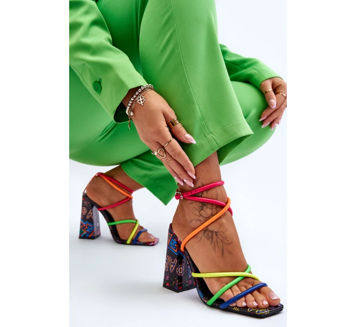 Módní sandály na vysokém podpatku Vícebarevné model 21613427 - Boto Módní sandály na vysokém podpatku Vícebarevné model 21613427 - Boto