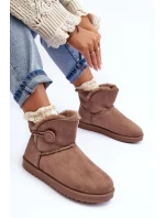 Ocieplane Dámské Sněžáky s Ozdobou Tmavě Bežové Siriol Ocieplane Dámské Sněžáky s Ozdobou Tmavě Bežové Siriol