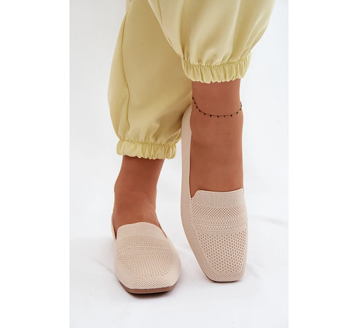 Dámské látkové mokasíny světle béžové Dorielle