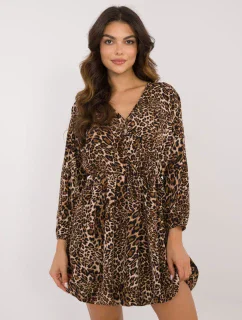 Šaty DHJ SK 19861 2.02 černá a béžová