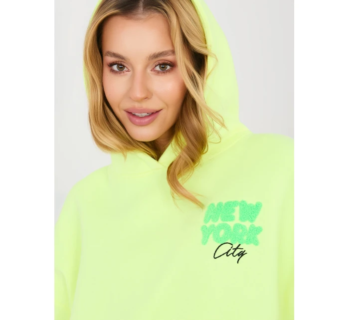 Mikina MJ BL H2587.82 fluo žlutá Mikina MJ BL H2587.82 fluo žlutá